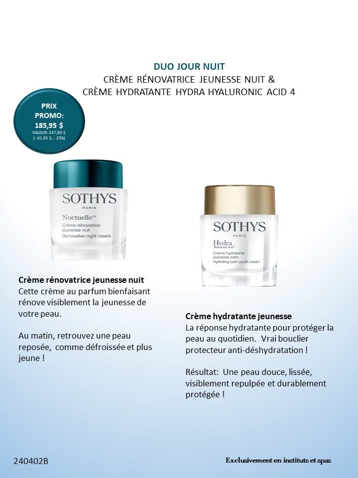 Duo Sothys JOUR & NUIT